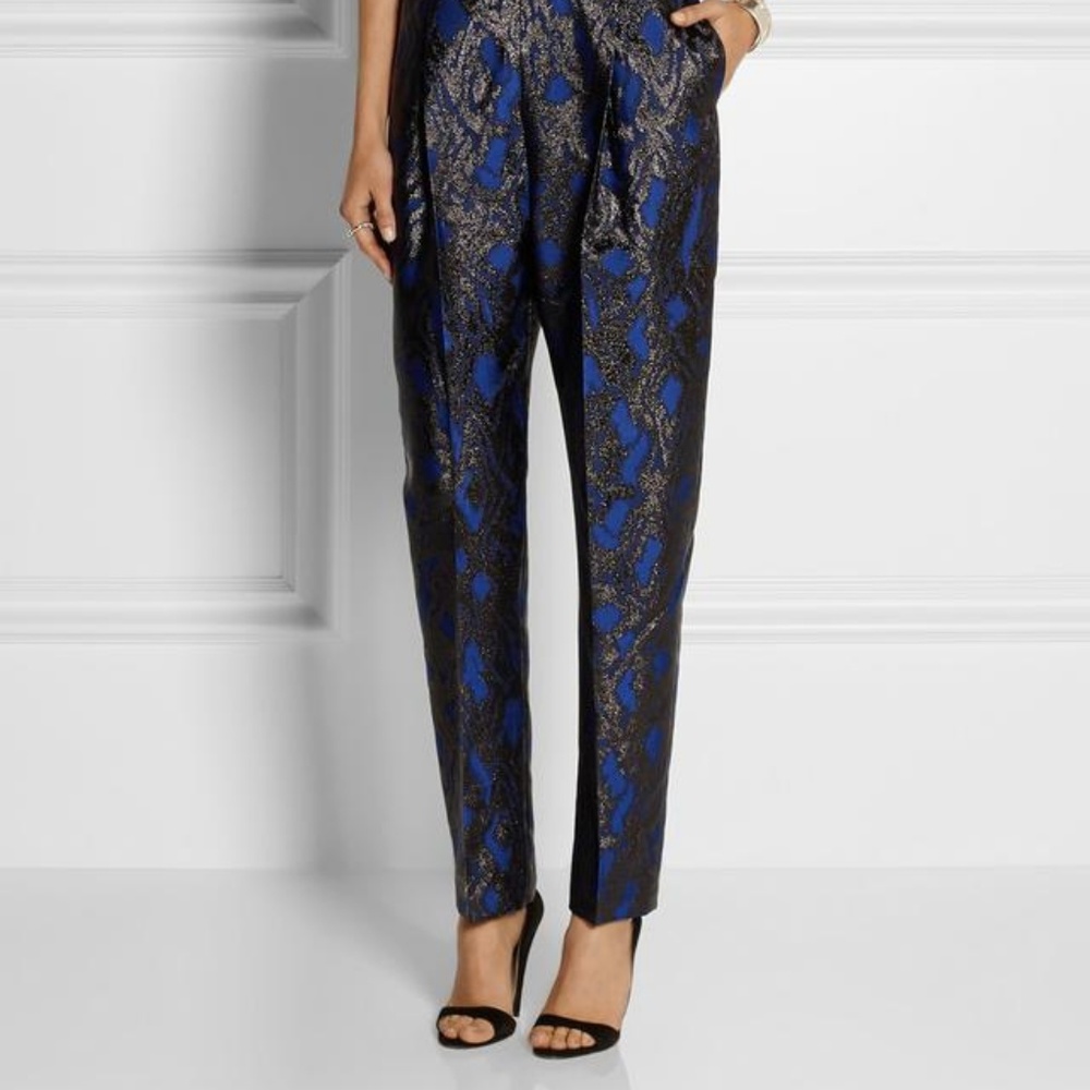Markus Lupfer Sophie Metallic Blue Jumpsuit Sz S - Picture 8 of 8